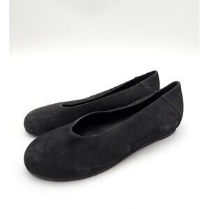 Eileen Fisher Una Hidden Wedge Ballet Flat Women's Black Size US6.5M EU37